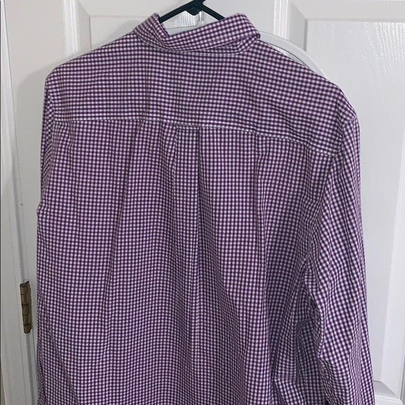 Chaps Medium Purple Checkered Button Down - Picture 3 of 4